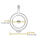 3.2 Quart Seasoned Cast Iron Combo Cooker