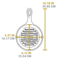 Round Cast Iron Grill Pan